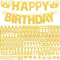 167Pcs DIY Glitter Customizable Banner Kit Custom Banner Happy Birthday by WELITTCON