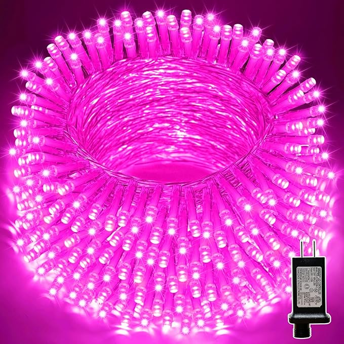 LAMPHOME 66ft Christmas Decorative Mini Lights, 200 LED Transparent Wire Fairy by ULL