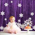 ShinyBeauty Purple Sequin Backdrop 20X10FT Glitter Fabric Drapery Photo by ShinyBeauty