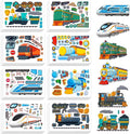Aowplc Train Stickers for Kids – 32 Sheets Make-a-Train Mix & Match Kit – Fun by Aowplc