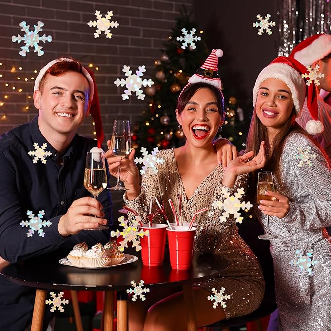 MARFOREVER Christmas Snowflakes Confetti, Winter Glitter Sprinkles Laser - Image 7