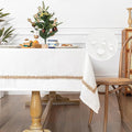 MYSKY HOME Table Cloth for Rectangular, Waterproof Tablecloth, Soft Cotton by MYSKYHOME