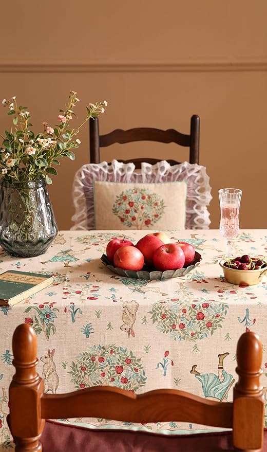 patdrea Designer Italian Beige Tablecloth - Image 9