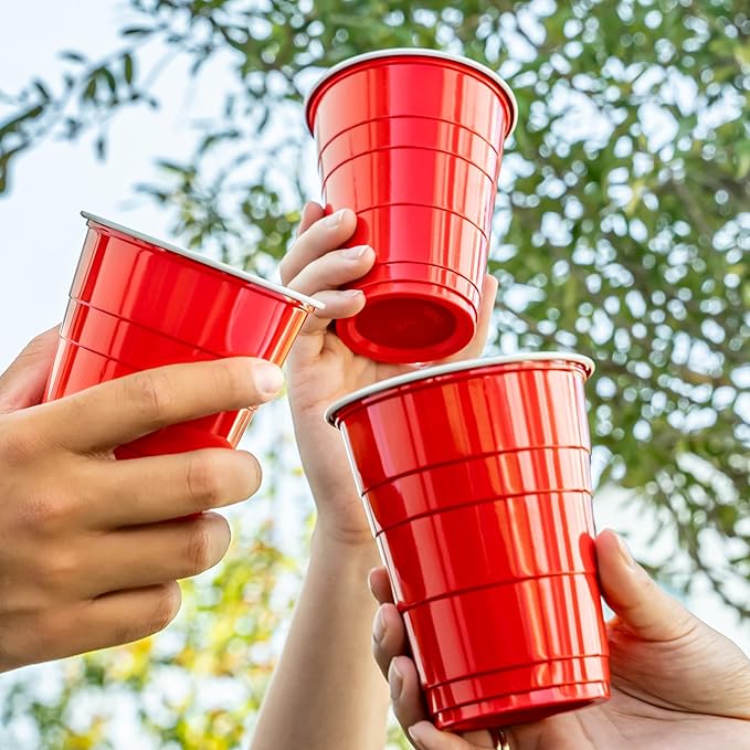 Amazon Basics Disposable Plastic Party Cups - Image 6