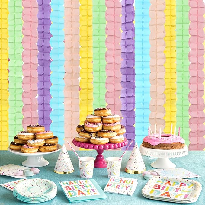 Pastel Rainbow Party-Decorations Streamers Garland - Image 7