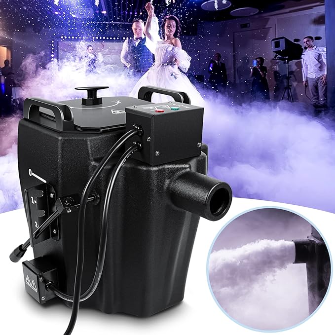 3500W Dry Ice Machine, Portable Low Lying Fog Machine - Image 7