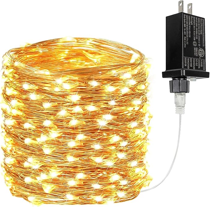66Ft 200 LED Fairy Lights Plug in, Waterproof String Lights Outdoor & Indoor 8 by BHCLIGHT