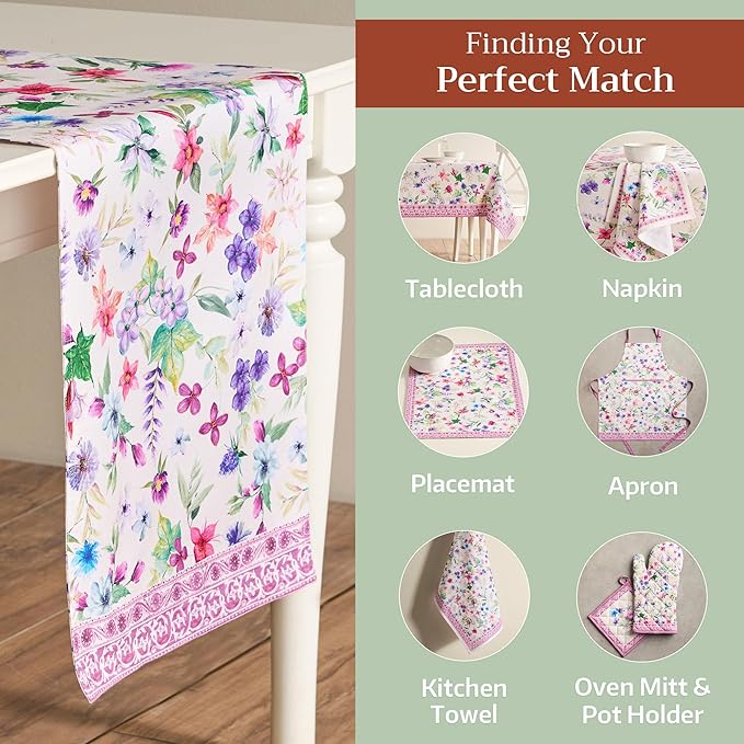 Maison d' Hermine Table Runner 100% Cotton Double Layer Table Runners 108 - Image 5