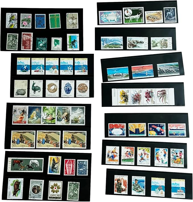 Philatelic Display Black Card Stamp Cover Stamp Collection Stamp Storage - Image 5