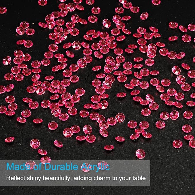 PATIKIL 4000 Pcs Wedding Table Scatter Confetti Crystals 6mm Acrylic Diamonds - Image 3