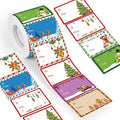 Zonon 720 Pieces Self Adhesive Christmas Gift Tag Xmas Kraft Name Tags Natural by Zonon