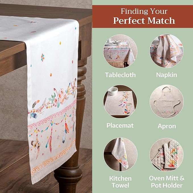 Maison d' Hermine Table Runner 100% Cotton Single Layer Table Runners 108 - Image 5