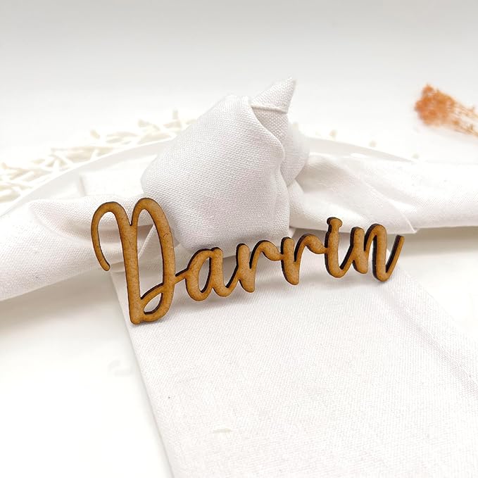 Wedding Name Tags, Personalized Place Cards Table Decoration - Image 3