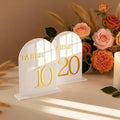 Arch Wedding Table Numbers 1-10 by CrazyAnt