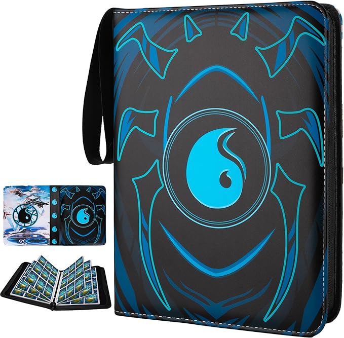 9 Pocket Card Binder for MTG/YGO/PTCG/Game Cards, Holds 900 Cards, Premium Card by HOME