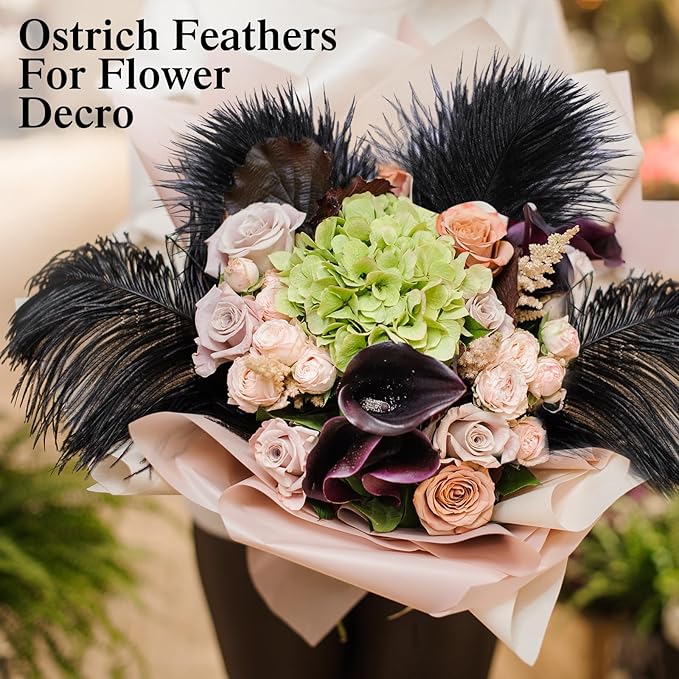 Crowye 100 Pcs Ostrich Feathers Bulk - Image 4