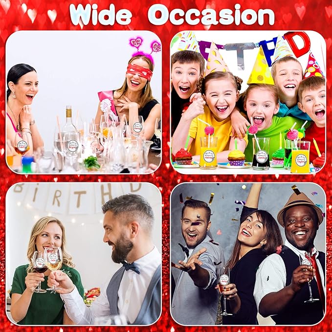Zonon 600 Pieces Drink Stickers - Image 5