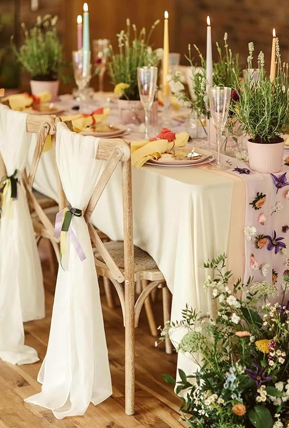 12 Pack 60 x 102 Inch Rectangle Tablecloth, Stain and Wrinkle Resistant - Image 6