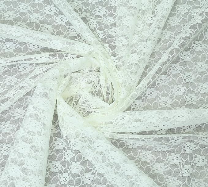 MDS Pack of 10 Wedding 12 x 108 inches Lace Table Runner - Image 3