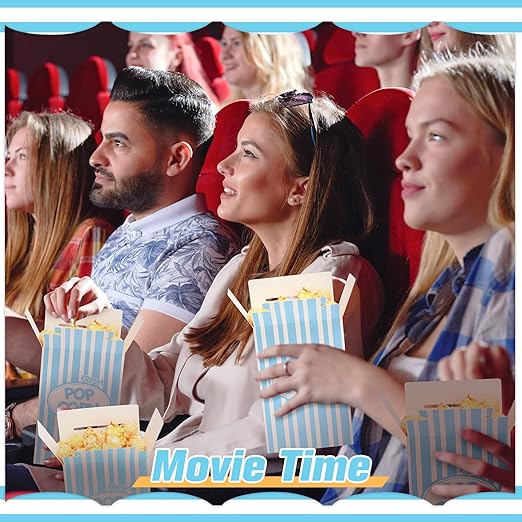 Xinnun 200 Pcs Paper Popcorn Boxes 1 oz Close Top Oil Proof Disposable Popcorn - Image 4