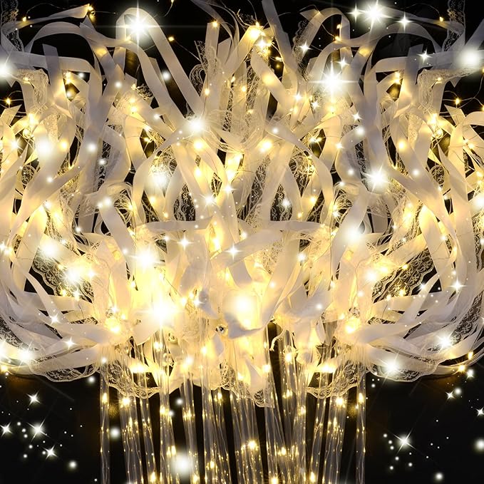 200PCS Light up Wands for wedding, Wedding Wands Streamers by GlowPartySupplies