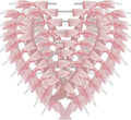 50pcs 2.5" Light Pink Polyester Satin Ribbon Bows by Micomon