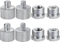 IXTECH Mic Stand Adapter Set 8 pieces Metal Microphone Stand Screw Thread by I-XTECH