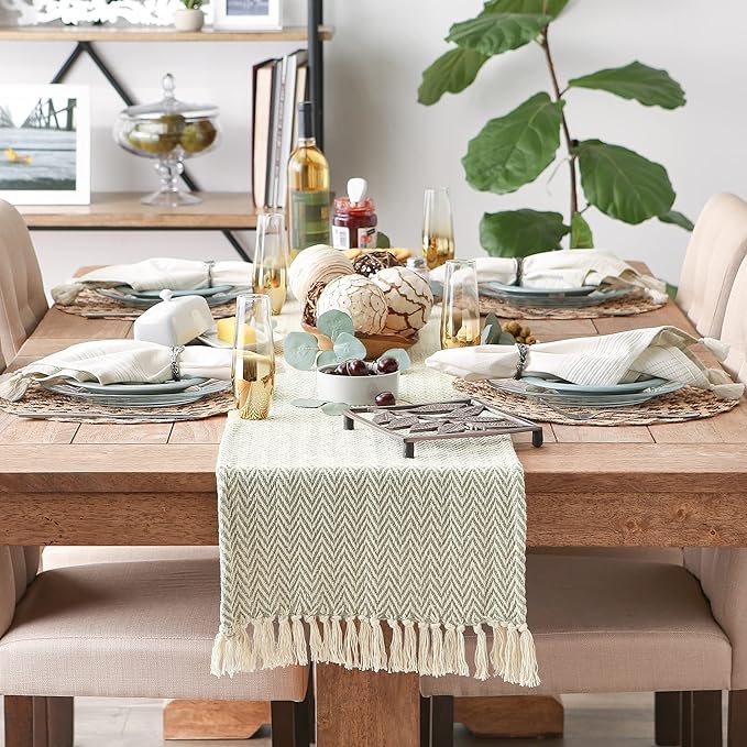 DII Woven Basic Tabletop Collection, Chevron Table Runner - Image 3