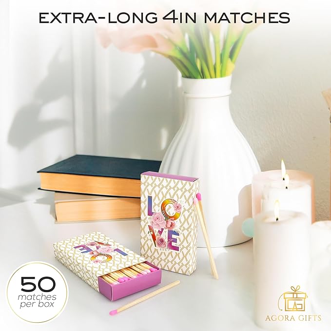 Decorative Matches Box -4-Inch Long Matches - Image 4