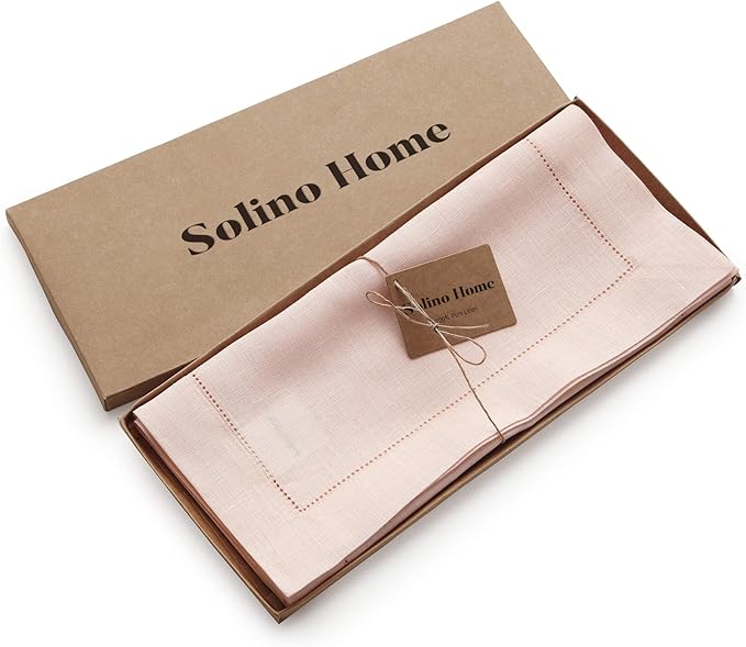 Solino Home Linen Pink Table Runner 132 Inches Long - Image 5