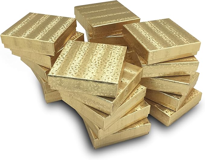 TheDisplayGuys - 25-Pack #53 Kraft Paper Cardboard Gift Boxes/Jewelry Cases w. - Image 9