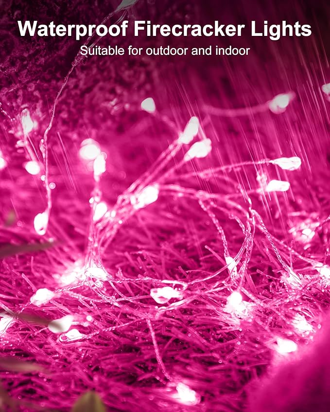 Fairy Lights Battery Operated, Twinkle String Lights Waterproof Silver Wire 5 - Image 3