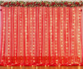 Red Tulle Backdrop Curtain by Suppromo