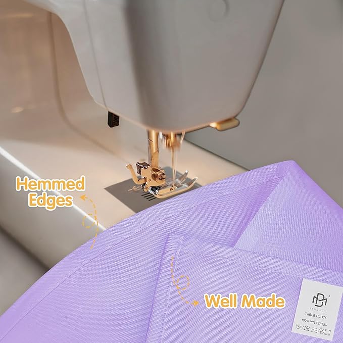 BRILLMAX 8 Pack Lavender Tablecloths - Image 4