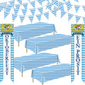 Oktoberfests Decorations Kit, German Party Supplies, Oktoberfests Flag Banner by ZYP