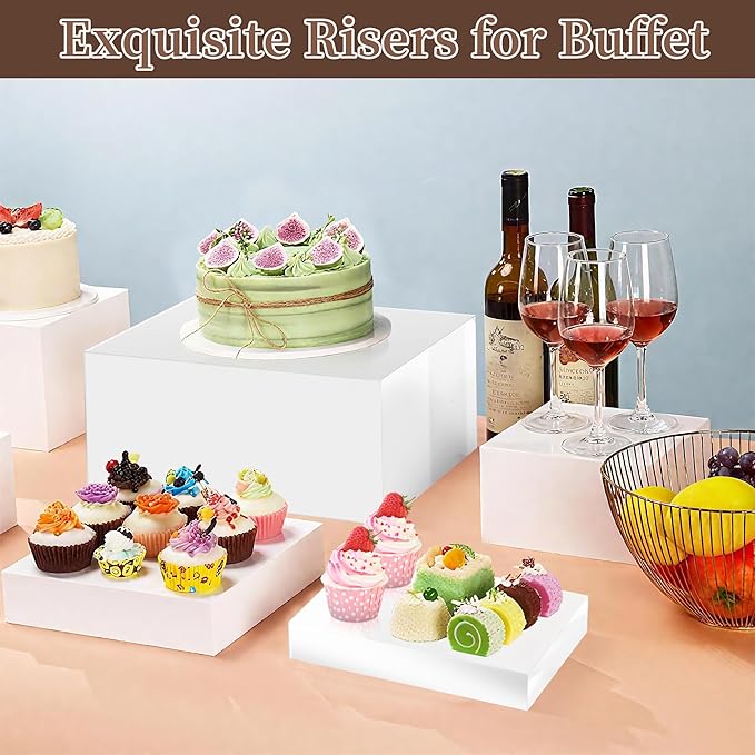 Extra Large Buffet Risers Set, Display Stand Shelf - Image 4