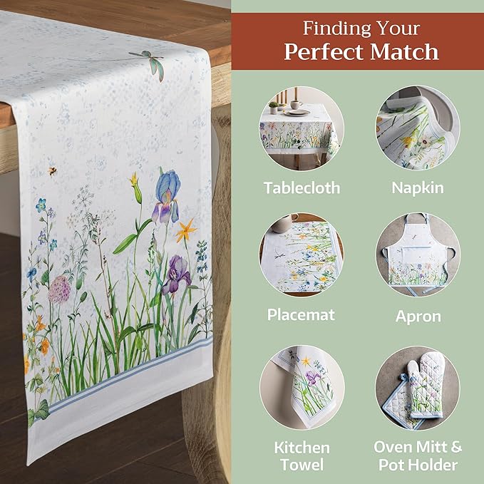 Maison d' Hermine Table Runner 100% Cotton Double Layer Table Runners 72 inches - Image 5