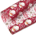 Ribbli Christmas Wrapping Paper Reversible Vintage Santa and Merry Christmas by Ribbli