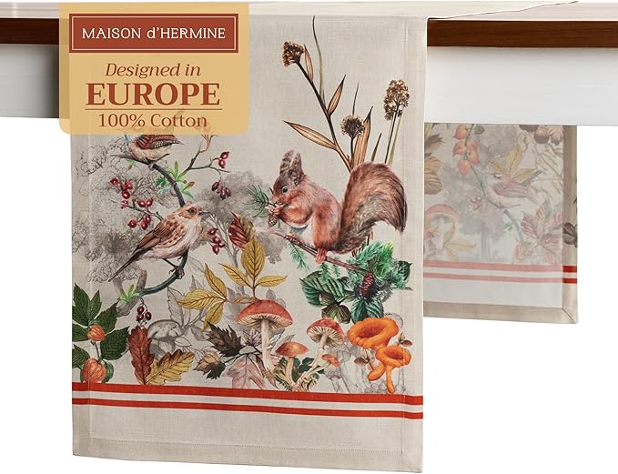 Maison d' Hermine Table Runner 100% Cotton Single Layer Table Runners 108 by MaisondHermine