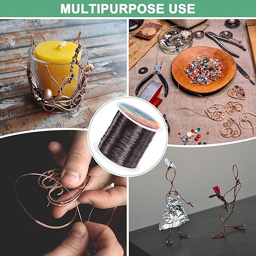 0.4mm Jewelry Wire, 26 Gauge 328FT Craft Wire Copper Beading Wire - Image 7