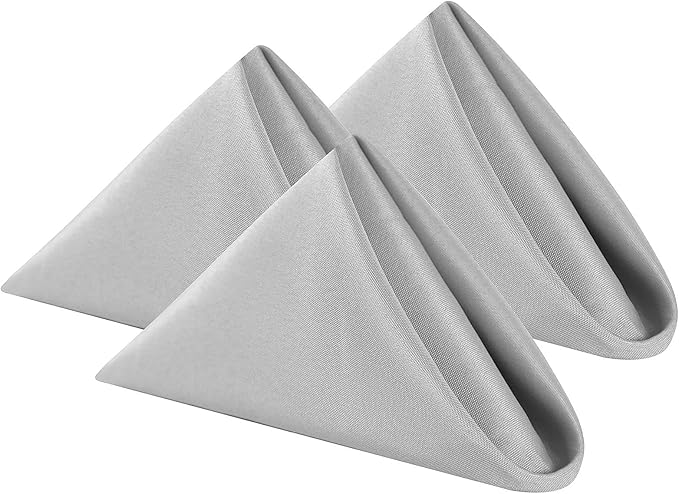 Cloth Napkins 20x20 inch Washable Polyester Dinner Napkins Soft Table Napkins by Cupuamon
