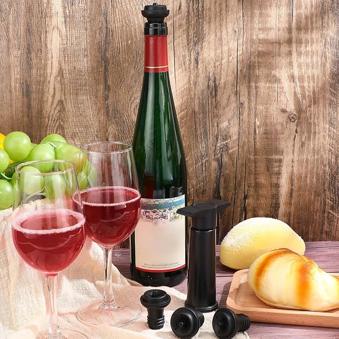 18 Pieces Wine Saver Pump with Vacuum Reusable Preserver Practical Wine Keeper - Image 7