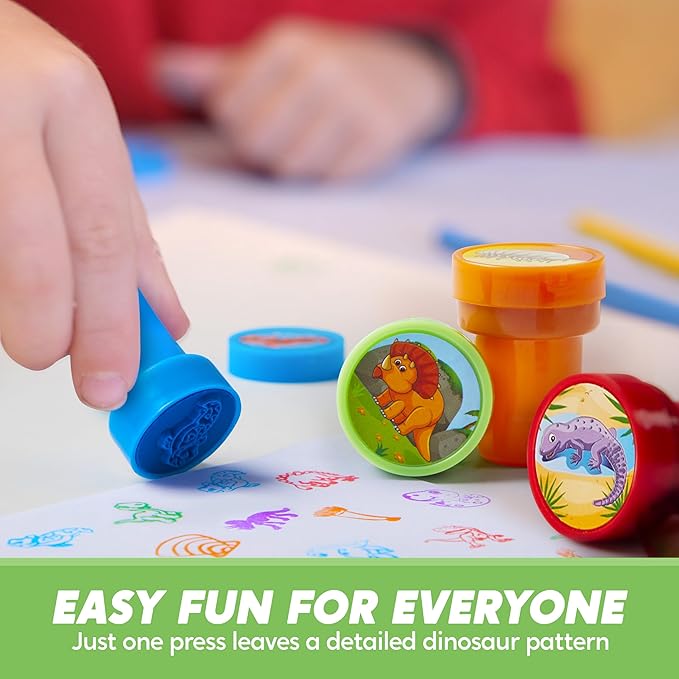 JOYIN 50PCS Dinosaur Stamps for Kids, 50 Different Designs, Sea Creatures - Image 4