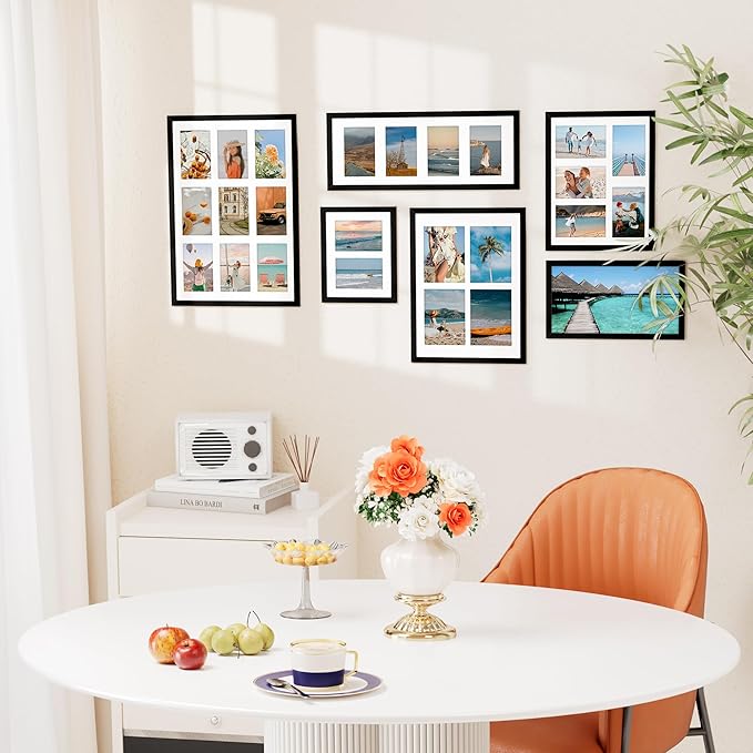 Vittanly 8x20 Collage Picture Frame, Displays 4Pcs 4x6 Pictures - Image 2
