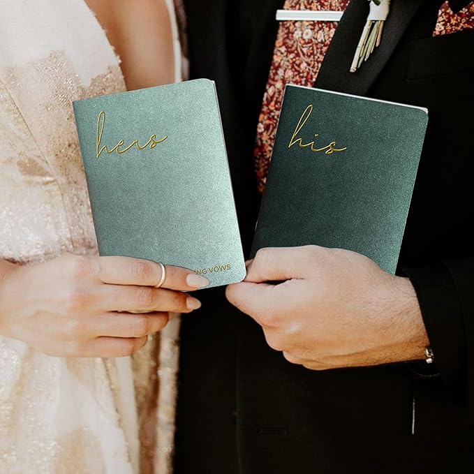 Vow Books His and Hers Wedding Vow Books Bride and Groom Vow Books Wedding - Image 7