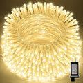 LAMPHOME 66ft Christmas Decorative Mini Lights, 200 LED Transparent Wire Fairy by ULL