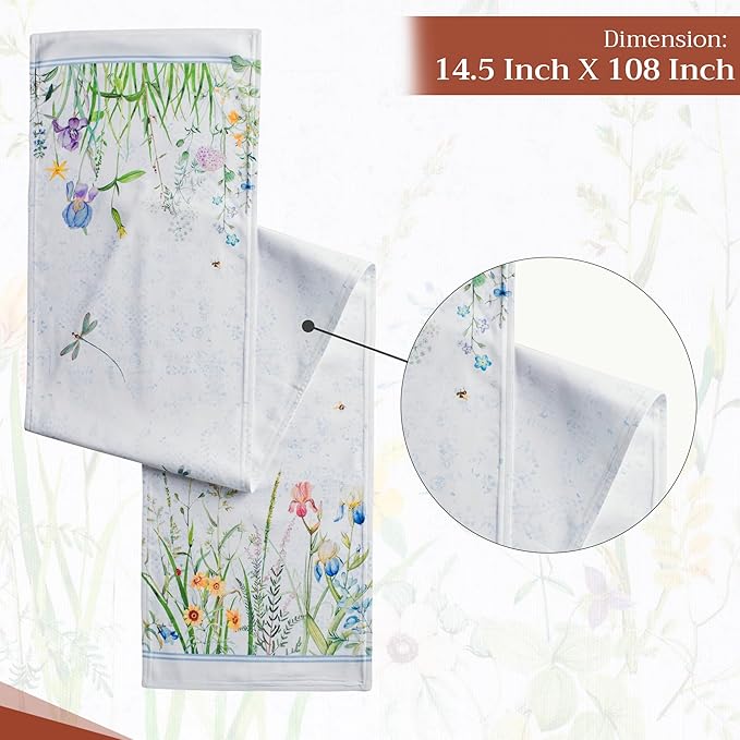 Maison d' Hermine Table Runner 100% Cotton Double Layer Table Runners 108 - Image 4