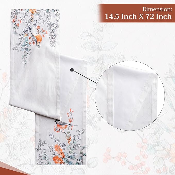 Maison d' Hermine Table Runner 100% Cotton Single Layer Table Runners 72 inches - Image 4