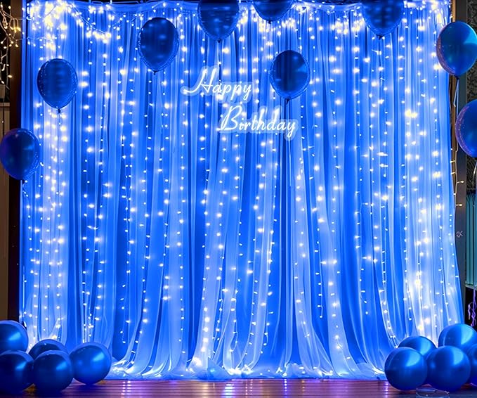 Royal Blue Backdrop Curtains - Image 4