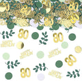 Sage Green 80th Happy Birthday Confetti, 80th Birthday Table Decorations by GYESXYW